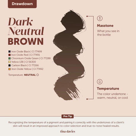 Tina Davies FADE Dark Neutral Brown Pigments 15ml - BVShop