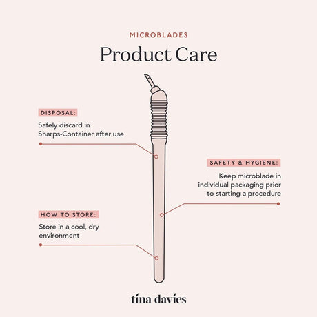 Tina Davies Microblading Pen 16 Curved Nano 10pcs - BVShop