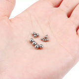 Titanium labret piercing with a ball tip, showcasing a smooth, shiny jewelry piece suitable for body piercings from BVShop.