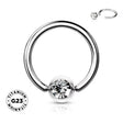 Titanium Press Fit Jewel Ring - BVShop