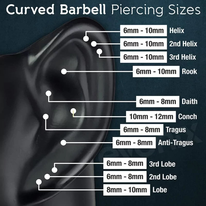 Titanium Push In Curved Labret - BVShop