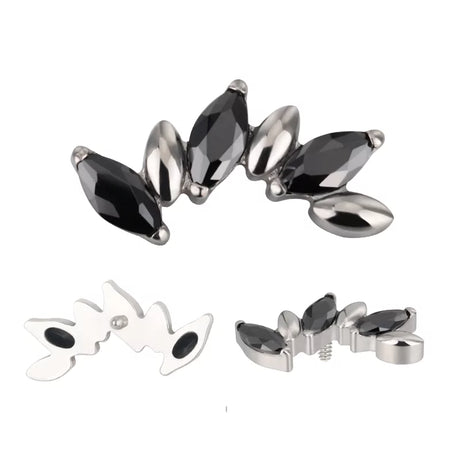 Titanium Ring Alternate Marquise - BVShop