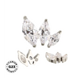 Titanium Ring Arranged Marquise - BVShop