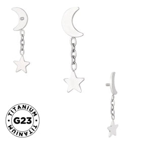 Titanium Ring Moonstar - BVShop
