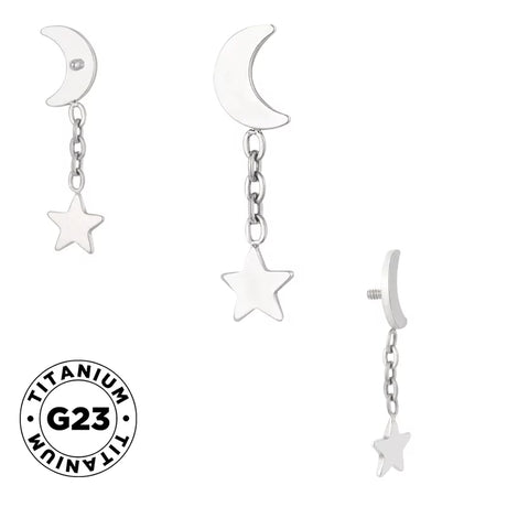 Titanium Ring Moonstar - BVShop