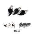 Titanium ring tips with 3-prong curved fan design, used for jewelry making, by BVShop.