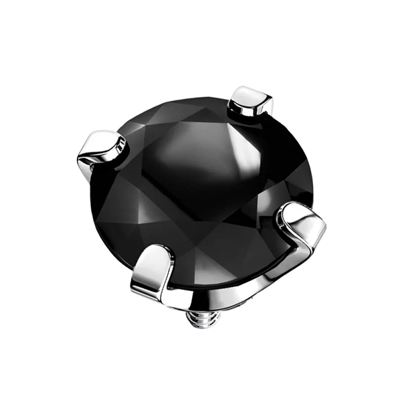 Titanium Ring Tips With Zirconia Bezel - BVShop