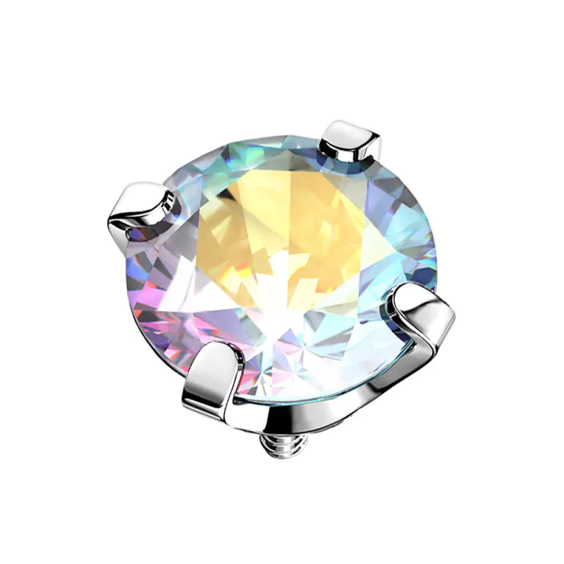 Titanium Ring Tips With Zirconia Bezel - BVShop