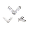 Titanium Ring Twin Rectangle Shape - BVShop
