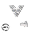 Titanium Ring V Shape - BVShop