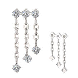 Titanium triple ring chain dongle by BVShop with interconnected rings, designed for stylish jewelry or accessory use.