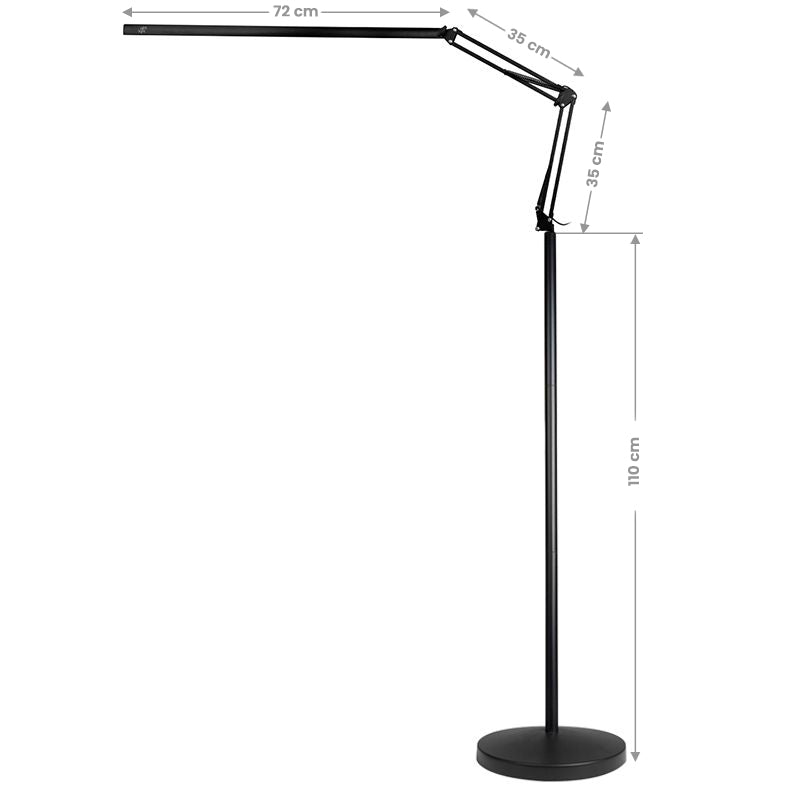 Treatment lamp led all4light lashes line 2 black with a tripod - BVShop