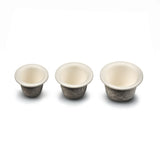 Set of 200 Unistar ECO Paper Ink Cups, disposable coffee cups with lids, made from eco-friendly paper material.