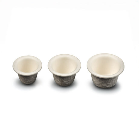 Set of 200 Unistar ECO Paper Ink Cups, disposable coffee cups with lids, made from eco-friendly paper material.