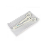 Unistar disposable plastic forceps with slim, textured tips for precise handling in medical or laboratory settings.