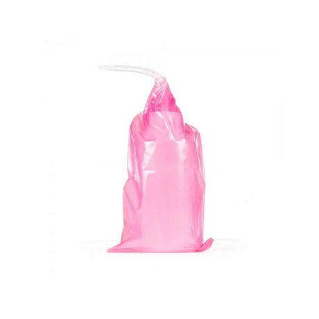 Unistar squeeze bottle bags in pink and blue, flexible and lightweight for storing liquids or small items.