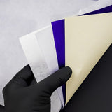 Unistar purple thermal copier hectograph paper in a pack of 20 sheets with vibrant purple color and textured surface.