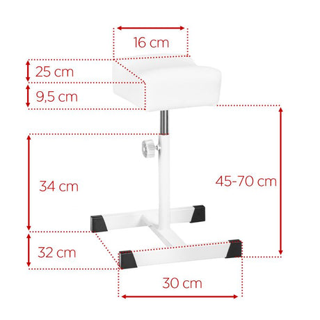 White bell pedicure footrest - BVShop