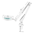 WHITE LED TABLE TOP MAGNIFIER LAMP GLOW 308 - BVShop