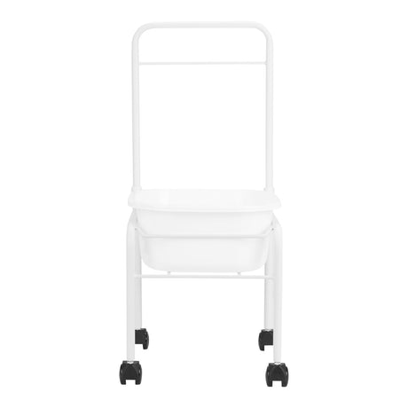 White pedicure tray on wheels - BVShop
