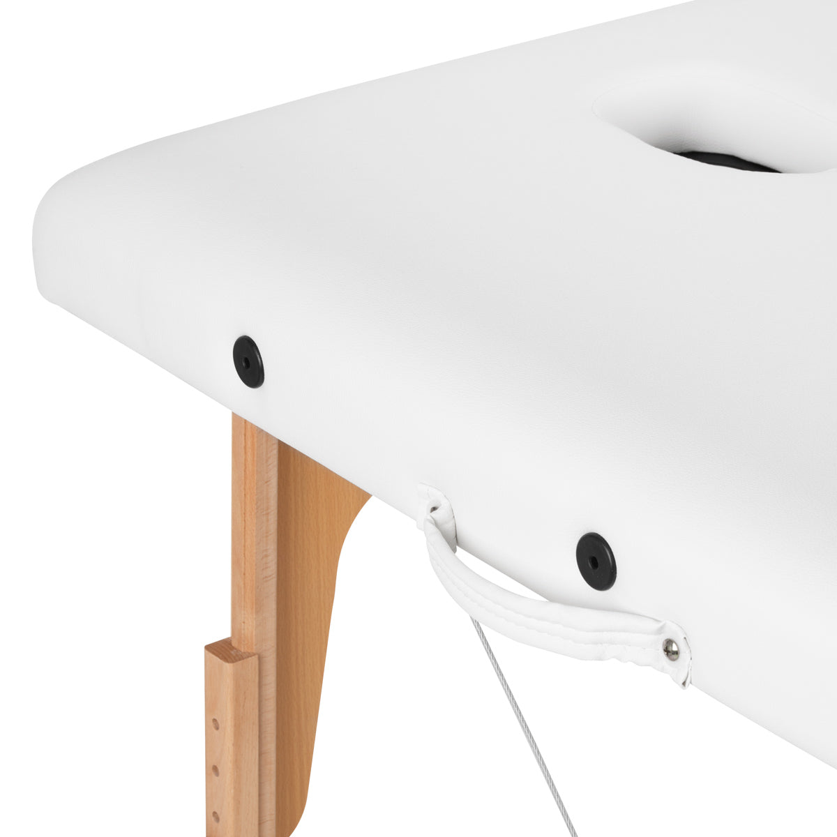 WOODEN FOLDING TABLE FOR MASSAGE COMFORT ACTIVFIZJO LUX 3 SECTIONS 190X70 WHITE - BVShop