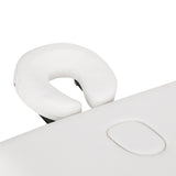 WOODEN FOLDING TABLE FOR MASSAGE COMFORT ACTIVFIZJO LUX 3 SECTIONS 190X70 WHITE - BVShop