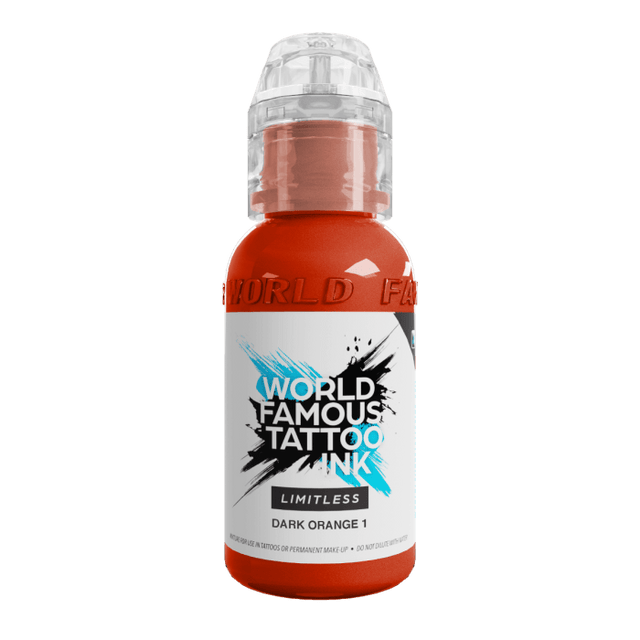 World Famous Limitless Tattoo Ink Dark Orange 1 30ml - BVShop