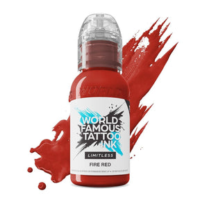 World Famous Limitless Tattoo Ink Fire Red 30ml - BVShop