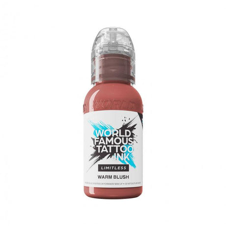 World Famous Limitless Tattoo Ink Pink Ribbon Warm Blush 30ml - BVShop