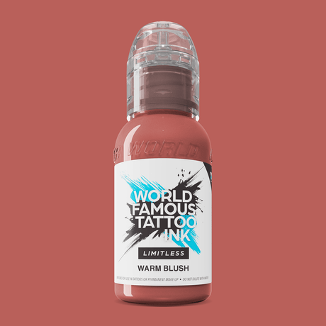 World Famous Limitless Tattoo Ink Pink Ribbon Warm Blush 30ml - BVShop